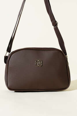 Armalı 3 Bölmeli Fermuarlı Çanta Kahve - Kol Çantası