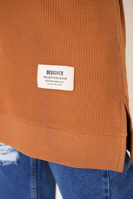 Armalı Ftilli Tunik Latte - Tunik