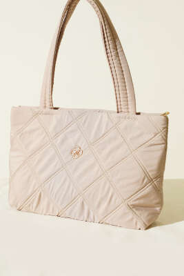 Armalı Kapitone Kadın El Çantası Taş - GÜZEL ÇANTA