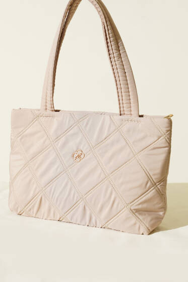 Armalı Kapitone Kadın El Çantası Taş - Kol Çantası