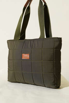 Armalı Kapitone Kol Çanta Haki 