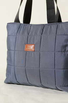 Armalı Kapitone Kol Çanta İndigo - Kol Çantası