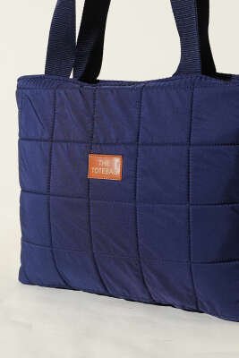 Armalı Kapitone Kol Çanta Lacivert - Kol Çantası