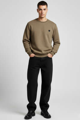 Armalı Selanik Sweatshirt Kahve - Erkek Sweatshirt