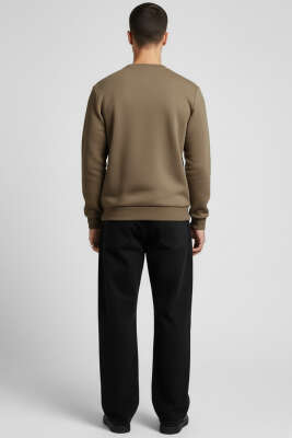 Armalı Selanik Sweatshirt Kahve - Erkek Sweatshirt