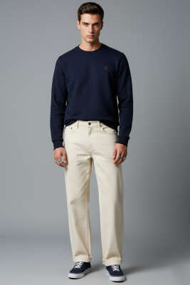 Armalı Selanik Sweatshirt Lacivert - Erkek Sweatshirt