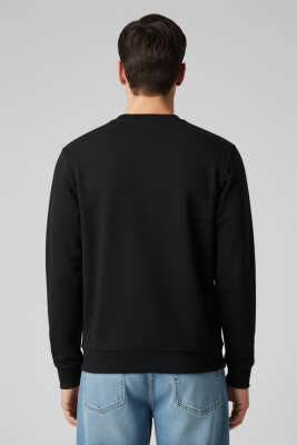 Armalı Selanik Sweatshirt Siyah - Erkek Sweatshirt