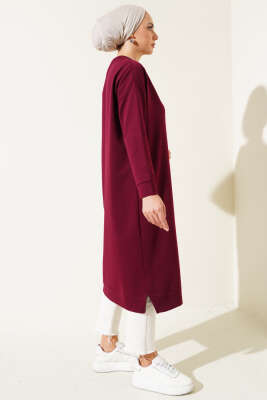 Armalı Uzun Basic Tunik Bordo - 100-300 TL Ürünler