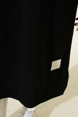 Armalı Uzun Basic Tunik Siyah - Tunik