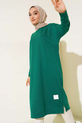 Armalı Uzun Basic Tunik Zümrüt - 100-300 TL Ürünler