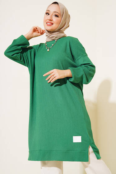 Armalı Yırtmaçlı Uzun Tunik Benetton - Tunik