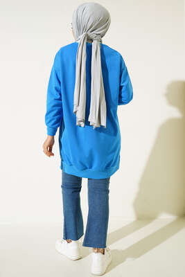 Arması Yazı Detaylı Tunik Mavi - Tunik