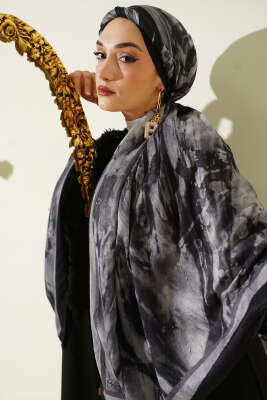 Ashira Desen Bambu Kraş Şal Antrasit - Günün Seçilenleri