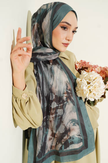 Ashira Desen Bambu Kraş Şal Çağla Yeşili - Günün Seçilenleri