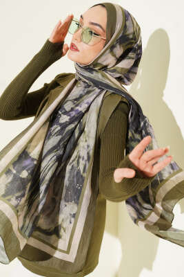 Ashira Desen Bambu Kraş Şal Haki - Günün Seçilenleri