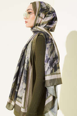 Ashira Desen Bambu Kraş Şal Haki - Günün Seçilenleri