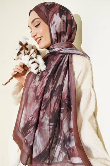 Ashira Desen Bambu Kraş Şal Kahve - Günün Seçilenleri
