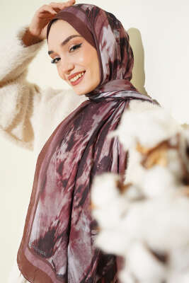 Ashira Desen Bambu Kraş Şal Kahve - Günün Seçilenleri