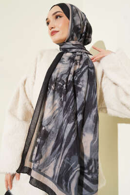 Ashira Desen Bambu Kraş Şal Siyah - Günün Seçilenleri