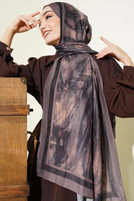 Ashira Desen Bambu Kraş Şal Vizon - Günün Seçilenleri