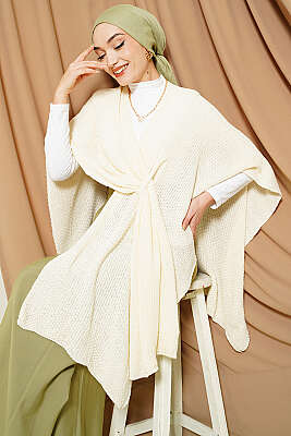 Asimetrik Kesim Triko Panço Bej - SAS