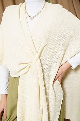 Asimetrik Kesim Triko Panço Bej - Panço