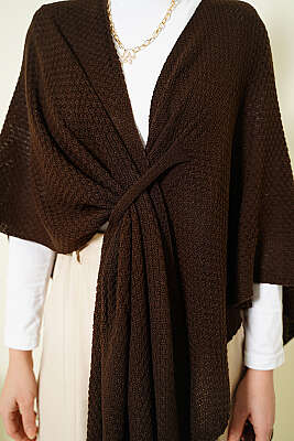 Asimetrik Kesim Triko Panço Kahve - Panço