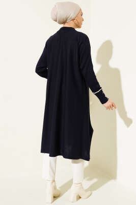 Asimetrik Kesim Uzun Triko Tunik Parlement - Triko Tunik