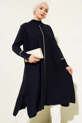 Asimetrik Kesim Uzun Triko Tunik Parlement 