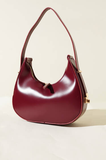 Askılı Çanta Bordo - Kol Çantası