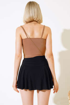 Askılı Sandy Crop Taba - Kadın Giyim Modelleri