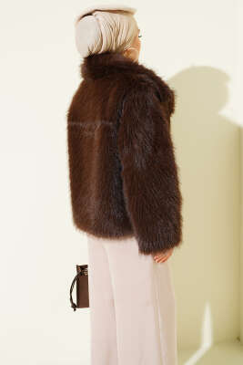 Astarlı Lolita Kürk Acı Kahve - Ceket