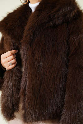 Astarlı Lolita Kürk Acı Kahve - Ceket