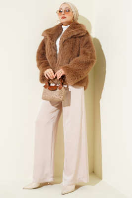 Astarlı Lolita Kürk Latte - Ceket