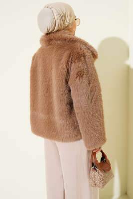 Astarlı Lolita Kürk Latte - Ceket