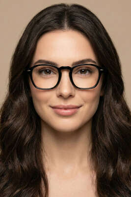 Ateş Serisi Şeffaf Gözlük Siyah - DISEGNO TEKSTİL