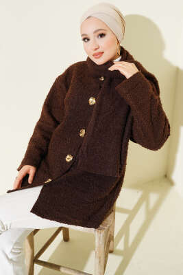 Atkılı Buklet Ceket Kahve - SAS