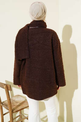 Atkılı Buklet Ceket Kahve - Ceket