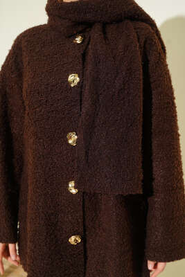 Atkılı Buklet Ceket Kahve - Ceket