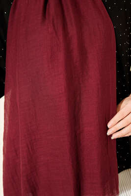 Aya Serisi İnce Pamuk Şal Mürdüm -04 - Başörtüsü