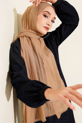 Aya Serisi İnce Pamuk Şal Toprak 