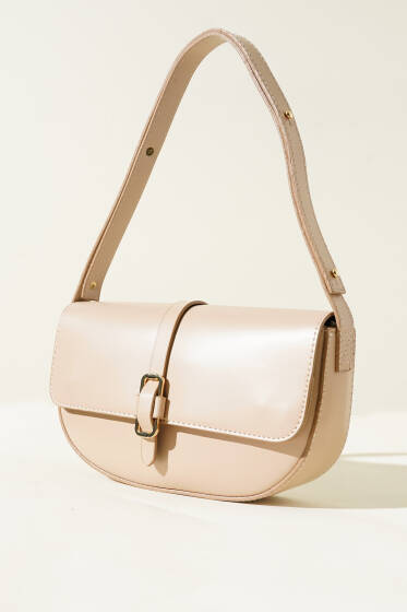 Ayarlanabilir Askılı Çanta Bej - Kol Çantası