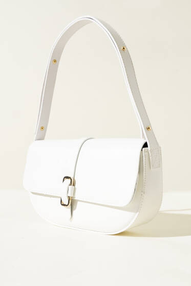 Ayarlanabilir Askılı Çanta Beyaz - Kol Çantası