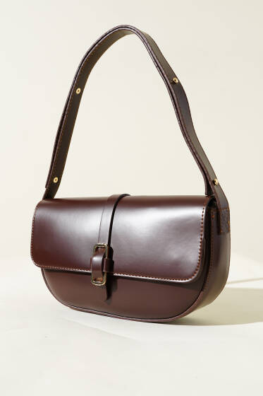 Ayarlanabilir Askılı Çanta Kahve - Kol Çantası