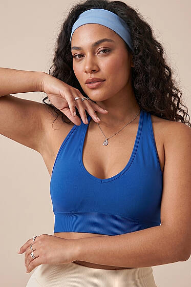 Ayarlı Arkası İpli Büstiyer İndigo - Yılın Fırsatı