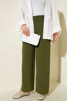 Ayrobin Bel Lastikli Pantolon Nefti - Yılın Fırsatı