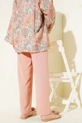 Ayrobin Bol Paça Pantolon Pudra - Pantolon