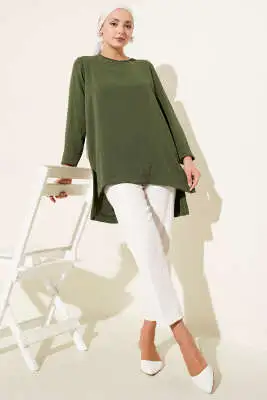 Ayrobin Duble Kol Tunik Haki - Tunik