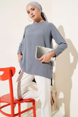 Ayrobin Duble Kol Tunik Kayrak Grisi - 100-300 TL Ürünler