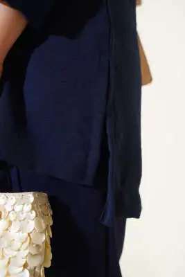 Ayrobin Duble Kol Tunik Lacivert - Tunik